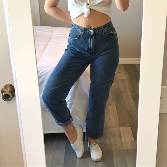 vintage calvin klein high waisted jeans